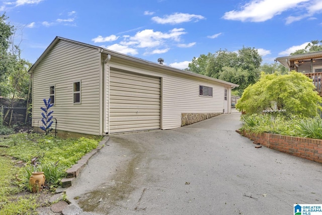 2028 Moncrief Rd, Gardendale, AL 35071 - detached garage with concrete driveway