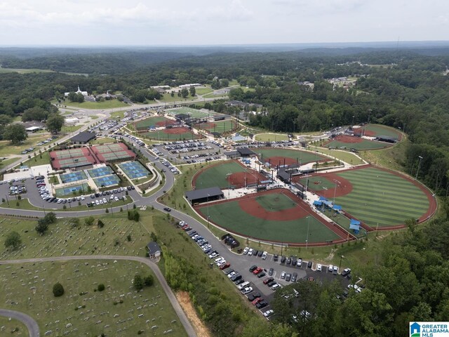 2028 Moncrief Rd, Gardendale, AL 35071 - aerial overview of property's location with a heavily wooded area