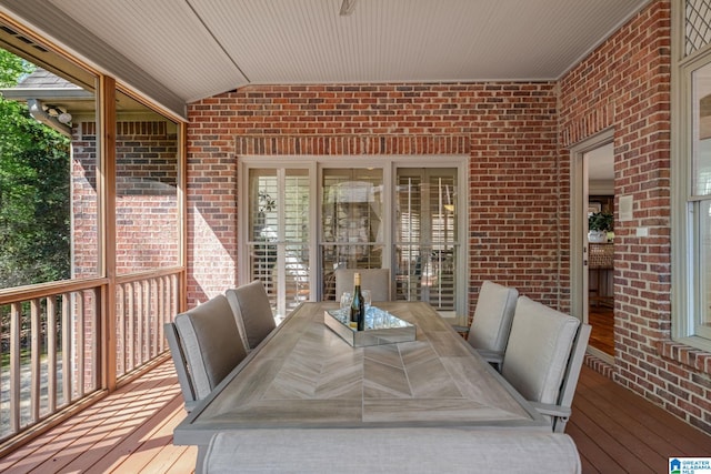 386 N Lake Rd, Birmingham, AL 35242 - wooden terrace featuring outdoor dining space