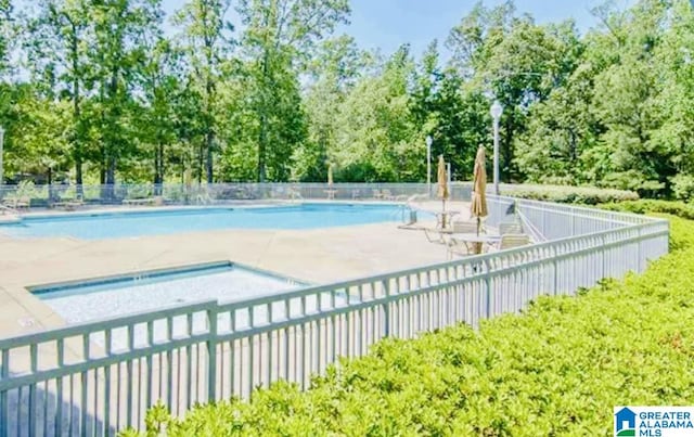 386 N Lake Rd, Birmingham, AL 35242 - community pool featuring a patio area and view of scattered trees