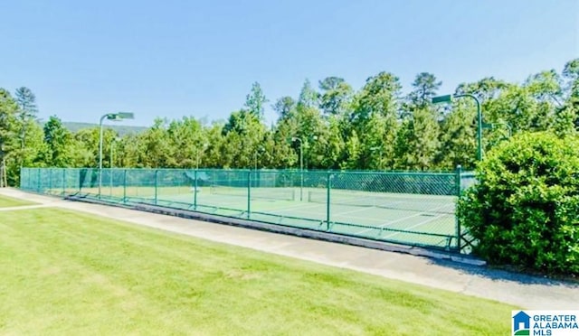 386 N Lake Rd, Birmingham, AL 35242 - view of tennis court with view of scattered trees