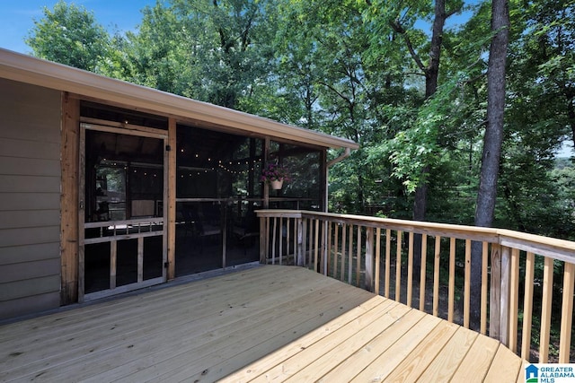 3258 Tyrol Ln, Vestavia Hills, AL 35216 - wooden terrace featuring a sunroom