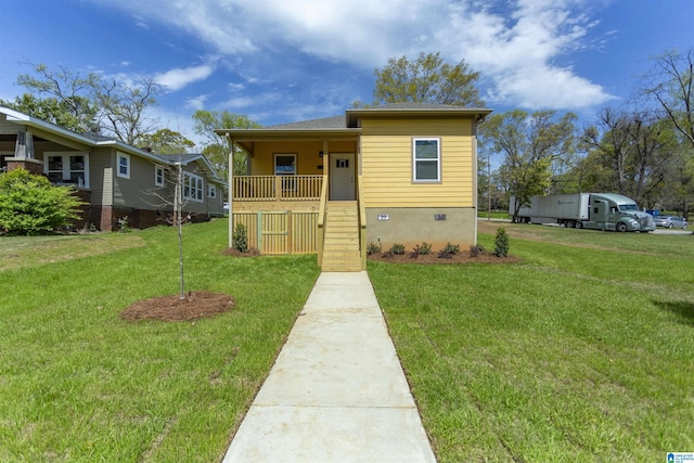 906 6th Ave W, Birmingham, AL 35204 - bungalow-style house featuring stairway, a front yard, and covered porch