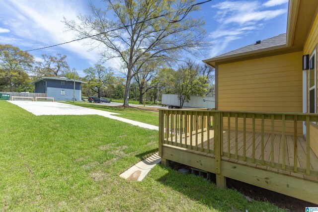 906 6th Ave W, Birmingham, AL 35204 - view of yard with a wooden deck
