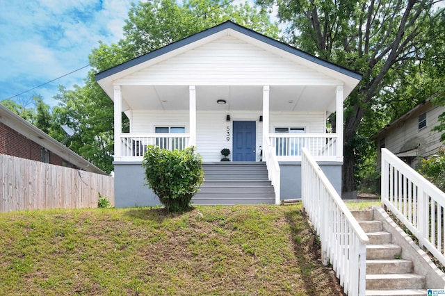 539 63rd St S, Birmingham, AL 35212 - view of front facade with stairs and covered porch