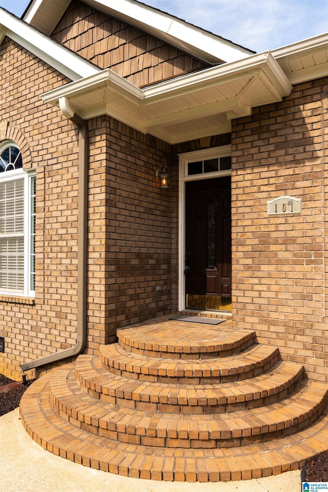 101 Mill Rd, Springville, AL 35146 - property entrance featuring brick siding
