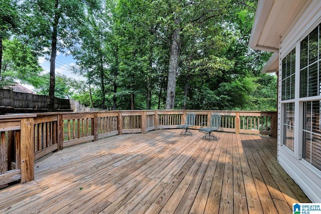4728 Red Leaf Cir, Hoover, AL 35226 - view of wooden terrace