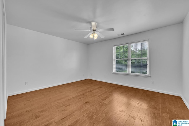 4728 Red Leaf Cir, Hoover, AL 35226 - spare room with ceiling fan, wood finished floors, and baseboards