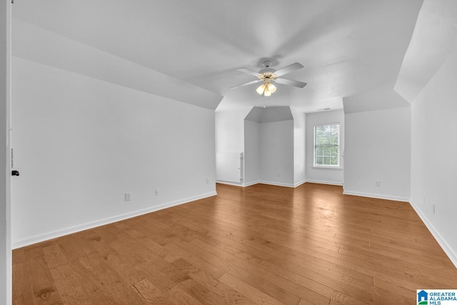 4728 Red Leaf Cir, Hoover, AL 35226 - additional living space featuring ceiling fan, wood finished floors, and baseboards