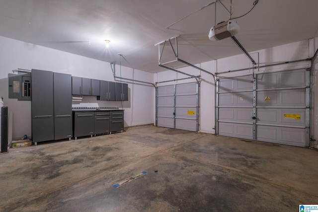 538 Forest Lakes Dr, Sterrett, AL 35147 - garage featuring a garage door opener and electric panel