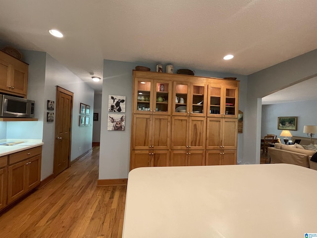720 Good Hope Delta Rd, Delta, AL 36258 - dining space with light wood-style flooring, baseboards, and recessed lighting