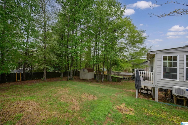 2246 Clairmont Dr, Leeds, AL 35094 - view of yard with ac unit and a deck