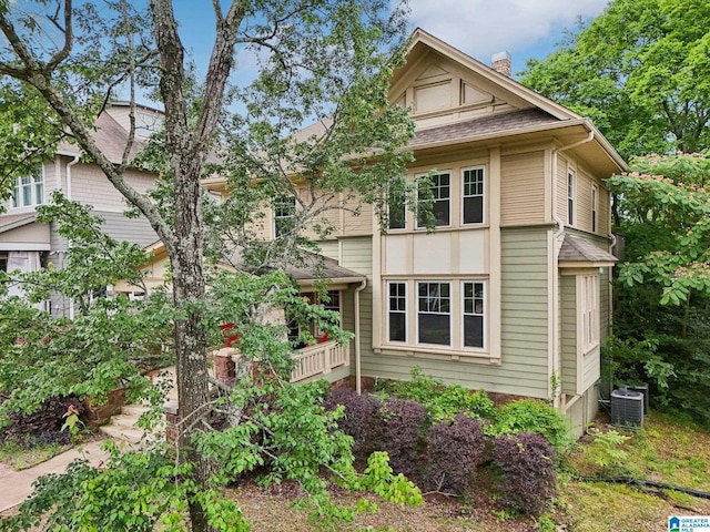 1710 Cullom St S, Birmingham, AL 35205 - view of front of house featuring a chimney and central AC