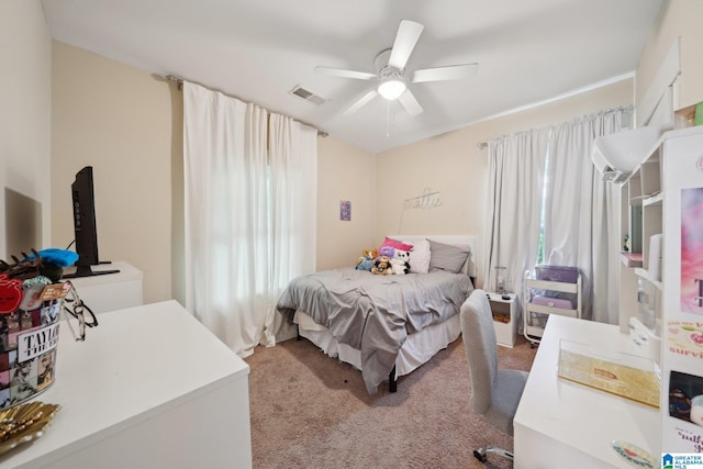 1710 Cullom St S, Birmingham, AL 35205 - bedroom featuring light colored carpet and a ceiling fan