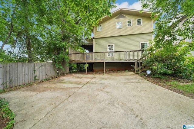 1710 Cullom St S, Birmingham, AL 35205 - back of house featuring a wooden deck and a patio