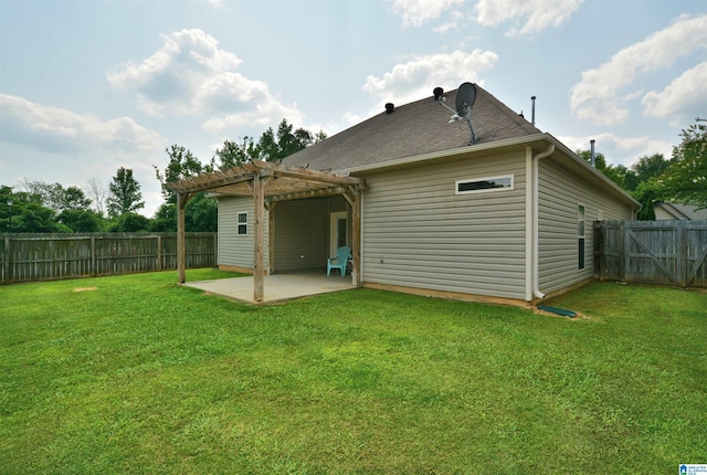 100 Weeping Cir, Wilsonville, AL 35186 - back of house featuring a pergola and a patio