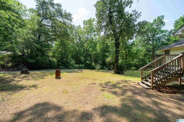 220 Honeysuckle Ln, Gardendale, AL 35071 - view of green lawn featuring stairway