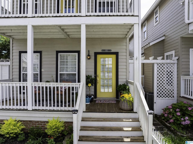 145 Lake Davidson Ln, Helena, AL 35080 - doorway to property featuring covered porch