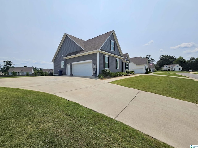 345 Easonville Park Dr, Cropwell, AL 35054 - view of side of home with a garage, driveway, and a yard