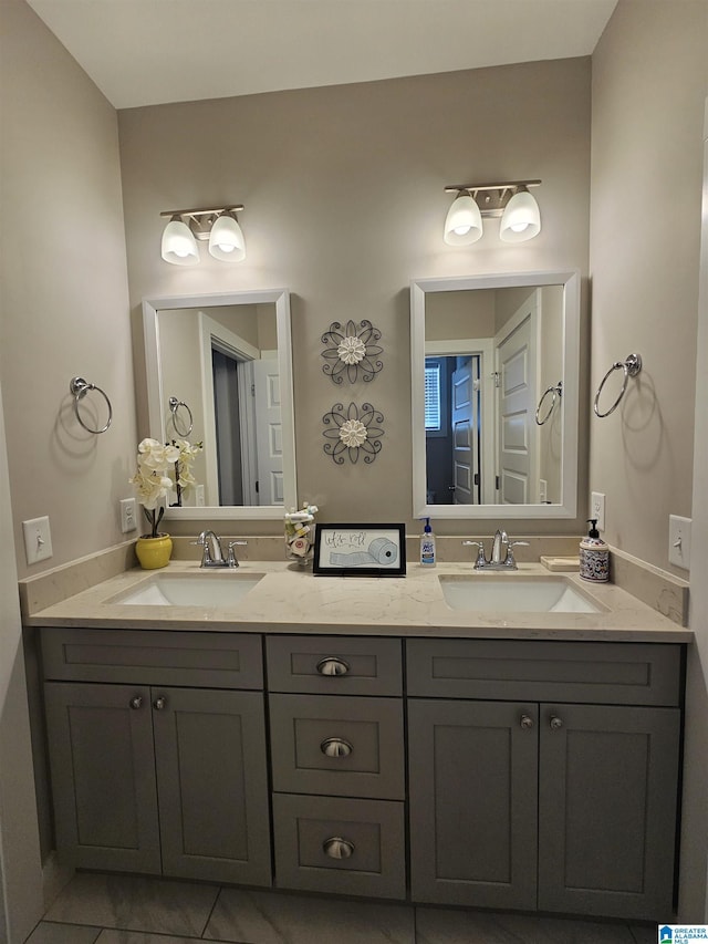 345 Easonville Park Dr, Cropwell, AL 35054 - bathroom featuring double vanity