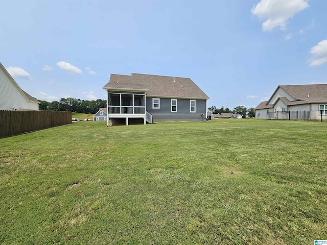 345 Easonville Park Dr, Cropwell, AL 35054 - rear view of property featuring a sunroom