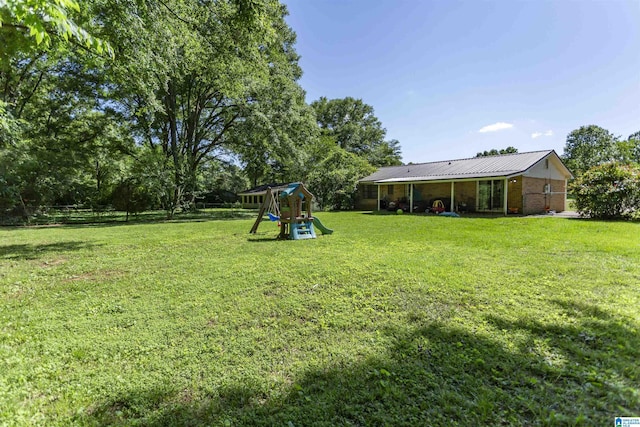 209 Meadowgreen Dr, Montevallo, AL 35115 - view of yard featuring a playground