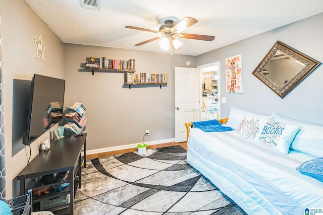 736 Buena Vista Loop, Prattville, AL 36067 - bedroom with wood finished floors, baseboards, and ceiling fan