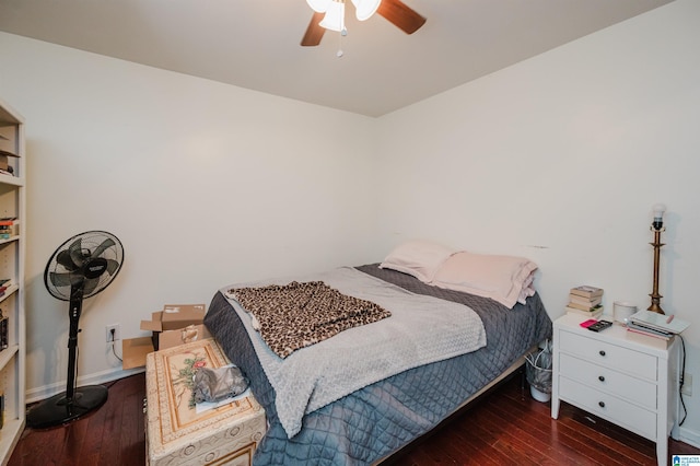 1121 Colonial Dr, Alabaster, AL 35007 - bedroom featuring wood-type flooring and a ceiling fan
