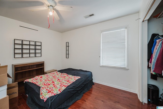 1121 Colonial Dr, Alabaster, AL 35007 - bedroom featuring wood finished floors, baseboards, and ceiling fan