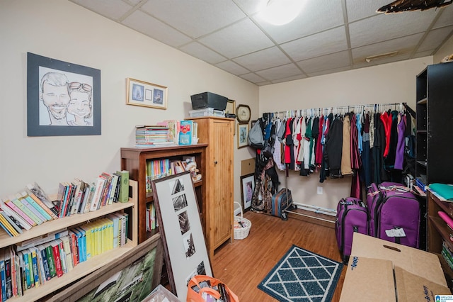 1121 Colonial Dr, Alabaster, AL 35007 - spacious closet featuring a drop ceiling and wood finished floors