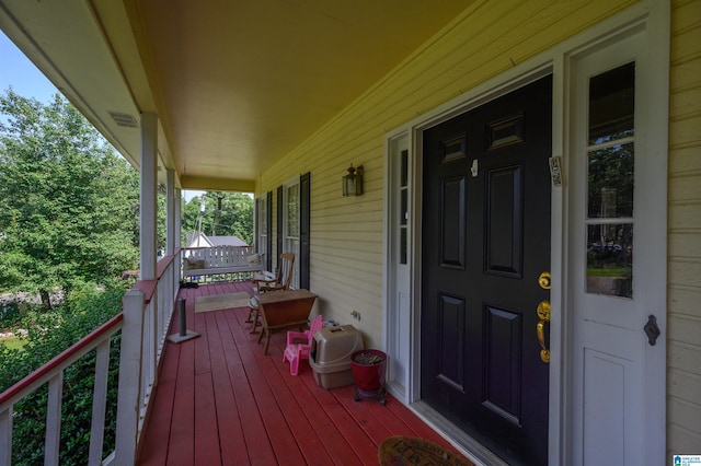 1121 Colonial Dr, Alabaster, AL 35007 - view of wooden porch