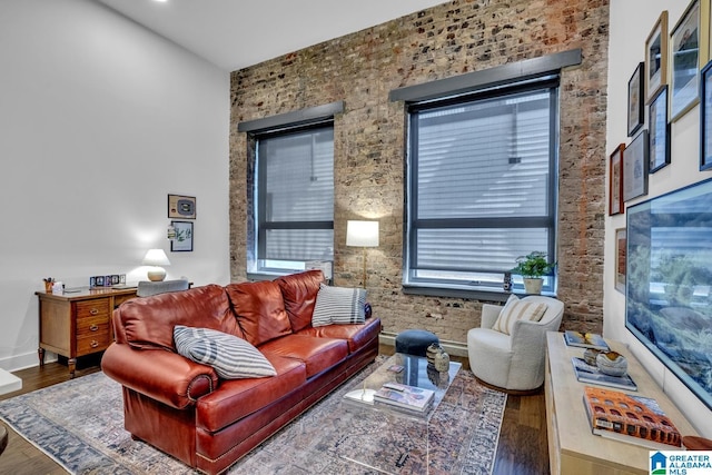 1801 2nd Ave N Unit 309, Birmingham, AL 35203 - living room featuring wood finished floors