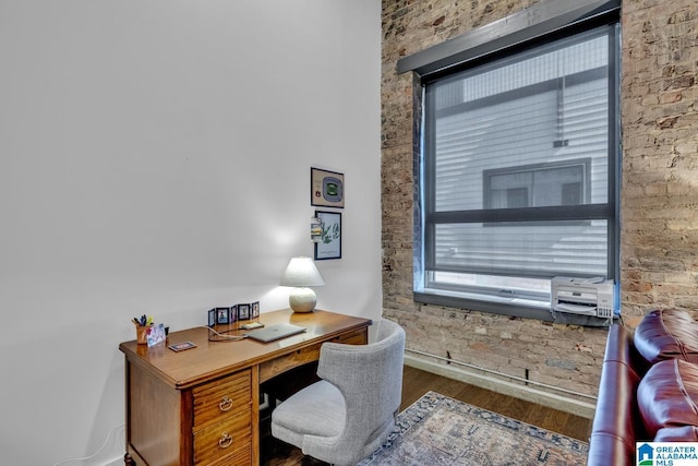 1801 2nd Ave N Unit 309, Birmingham, AL 35203 - home office featuring wood finished floors