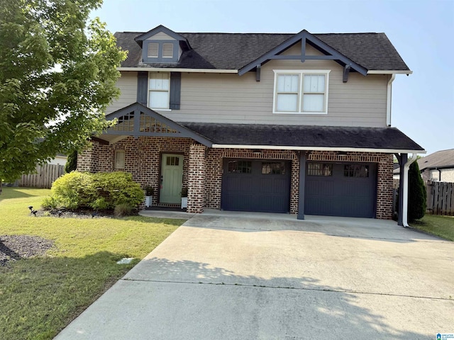8045 Caldwell Dr, Trussville, AL 35173 - view of front of property featuring brick siding, driveway, a garage, and roof with shingles