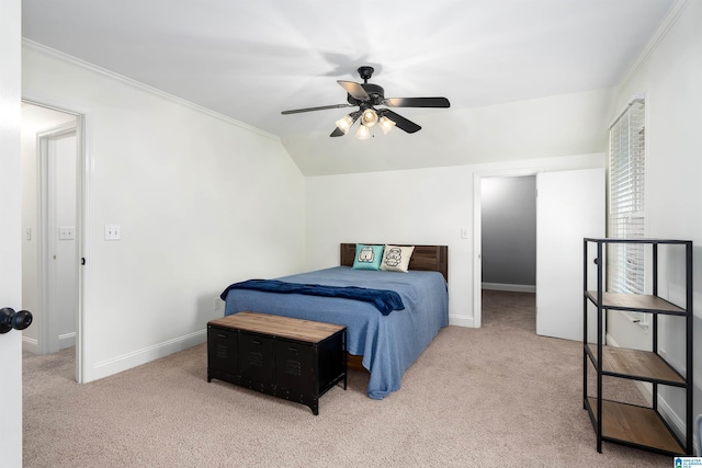 2032 Forest Meadows Cir, Birmingham, AL 35242 - bedroom featuring carpet flooring, crown molding, and ceiling fan