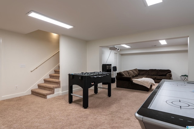 2032 Forest Meadows Cir, Birmingham, AL 35242 - game room with light colored carpet and baseboards