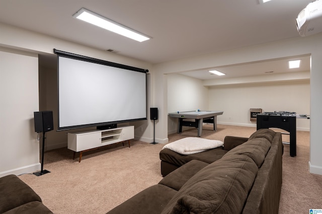 2032 Forest Meadows Cir, Birmingham, AL 35242 - home theater with carpet floors and an AC wall unit