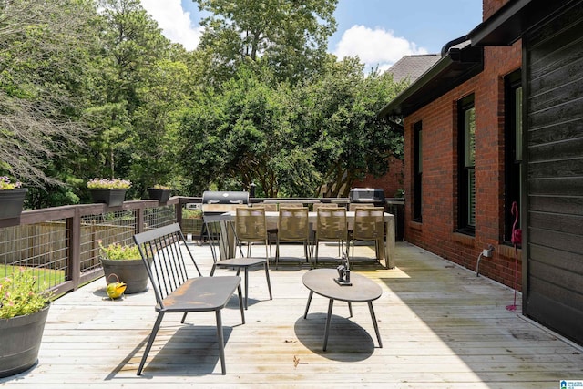 2032 Forest Meadows Cir, Birmingham, AL 35242 - deck featuring outdoor dining space