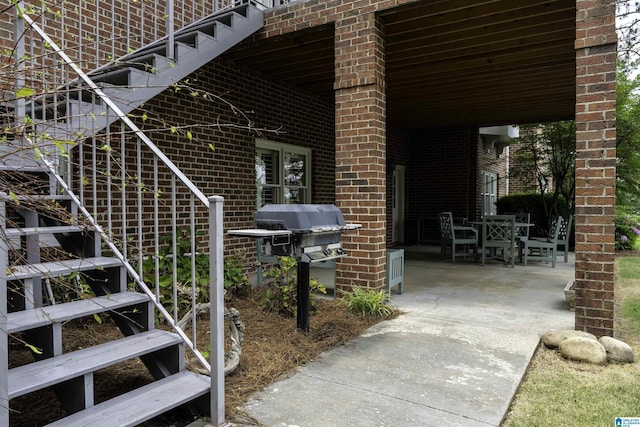 5601 Canongate Ln, Birmingham, AL 35242 - view of patio / terrace featuring outdoor dining area and area for grilling