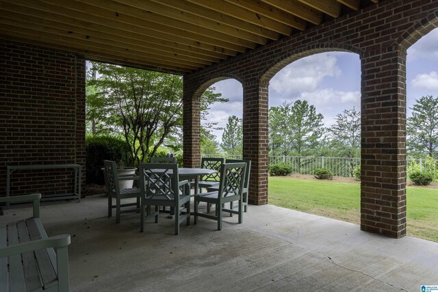 5601 Canongate Ln, Birmingham, AL 35242 - view of patio featuring outdoor dining area