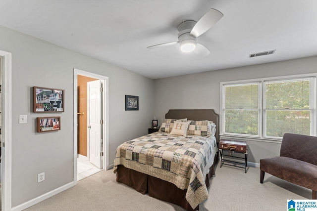 1505 Cypress Ln, Hoover, AL 35244 - bedroom with carpet, baseboards, and a ceiling fan