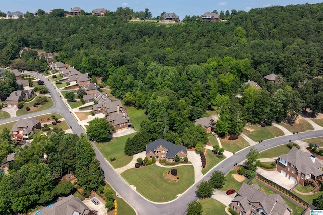 4025 Grove Park Cir, Birmingham, AL 35242 - aerial view of property's location featuring nearby suburban area and a forest