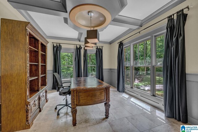 101 N Lake Dr, Hoover, AL 35242 - office featuring plenty of natural light and a wainscoted wall