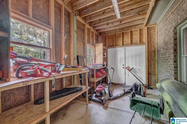 101 N Lake Dr, Hoover, AL 35242 - misc room featuring a workshop area