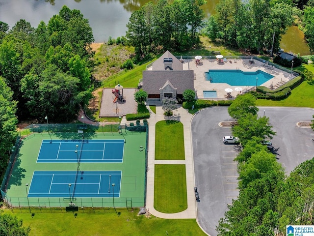 101 N Lake Dr, Hoover, AL 35242 - bird's eye view of a pool area