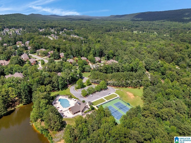 101 N Lake Dr, Hoover, AL 35242 - drone / aerial view of a forest and a water and mountain view