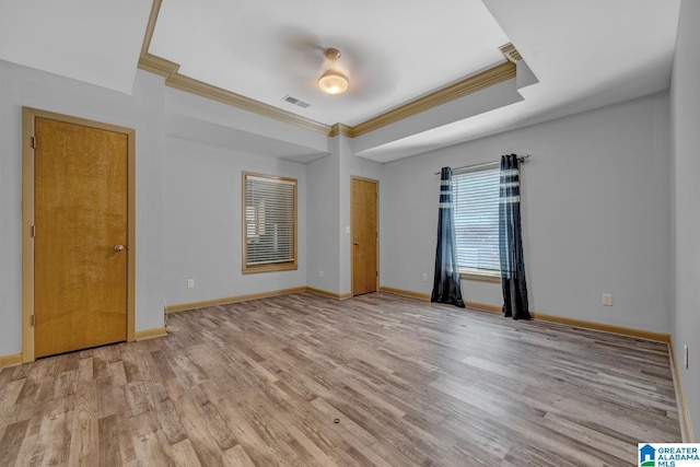 101 N Lake Dr, Hoover, AL 35242 - spare room featuring wood finished floors and crown molding