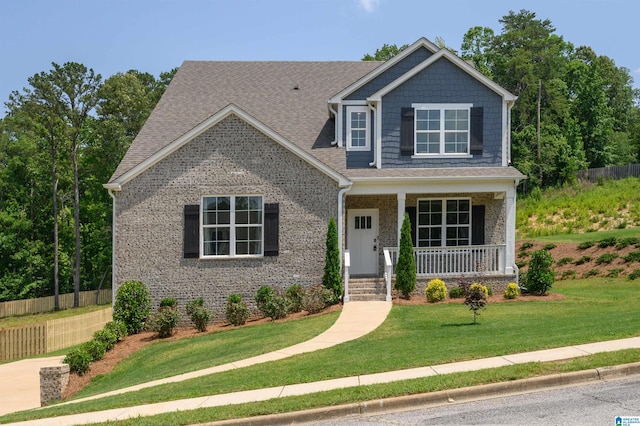 1063 Timberline Rdg, Calera, AL 35040 - craftsman inspired home with a porch, brick siding, and a shingled roof