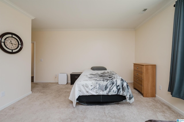 1063 Timberline Rdg, Calera, AL 35040 - bedroom with crown molding, carpet flooring, and baseboards