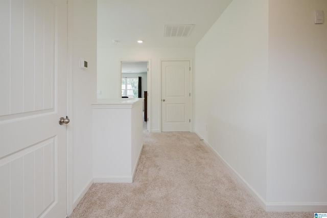 1063 Timberline Rdg, Calera, AL 35040 - corridor with light carpet, baseboards, and recessed lighting